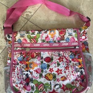 Rare Retired Lesportsac Floral Spring Messenger Bag - LIMITED EDITION